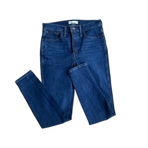 Women’s Madewell 10” High-Rise Skinny Jeans size 28 Classic Denim